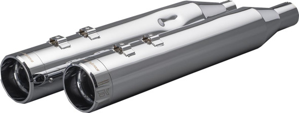 KHROME WERKS Khrome Werks 4-1/2" HP-Plus Slip-On Mufflers Chrome Klassic Tip 202925 for 2017-2025 Harley-Davidson Touring 