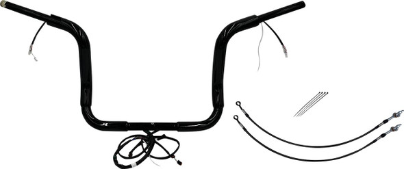 FAT BAGGERS INC. Fat Bagger Inc. 12" Pointed Top Handlebar Kit for 2014-2015 Harley-Davidson Street Glide FLHX 801512-B 