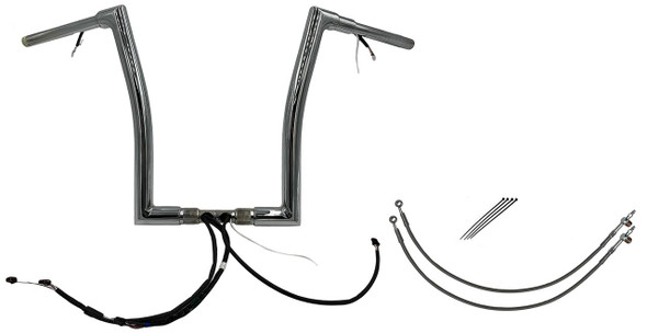 FAT BAGGERS INC. Fat Baggers Inc. 16" Chrome Flat Top Handlebar Kit for 2015-2020 Road Glide Special FLTRXS 601316 