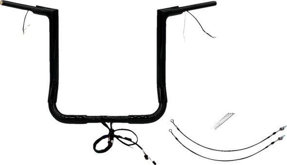 FAT BAGGERS INC. Fat Baggers Inc. 16" Flat Top Handlebar Kit for 2016-2020 Harley-Davidson Street Glide FLHX 602216-B 