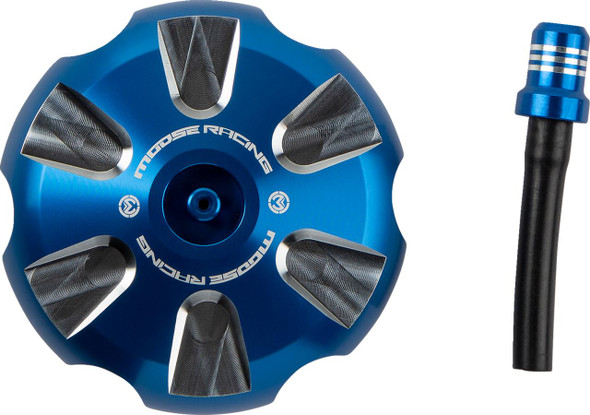  MOOSE RACING Aluminum Gas Cap - Blue - Sherco T03-5116L 