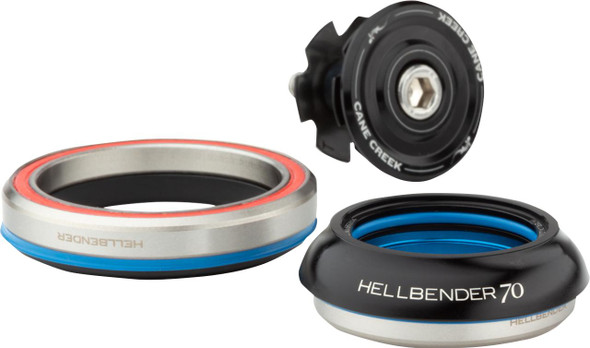  CANE CREEK CYCLING COMPONENTS Hellbender 70 Headset - Complete - IS42/28.6/H9 - IS52/40 - Black BAA1189K 