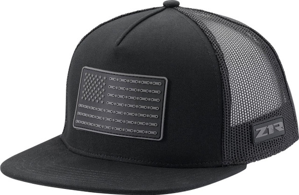  Z1R Flag Patch Snapback Hat - Black 2501-4023 