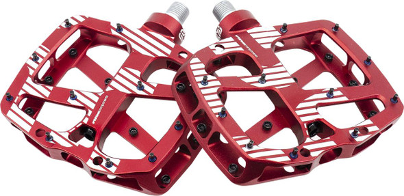  E*THIRTEEN Plus Pedals - Flat - Aluminum - Red PD2UPA-101 