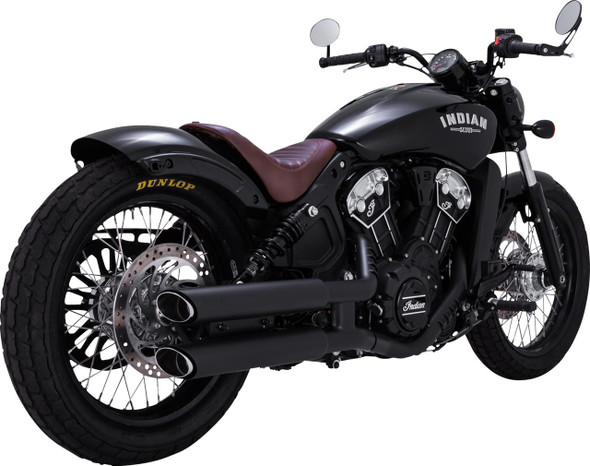  VANCE & HINES 3" Twin Slash Slip-On Mufflers - Black 48323 