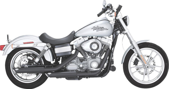  VANCE & HINES 3" Twin Slash Slip-On Mufflers - Black 46337 