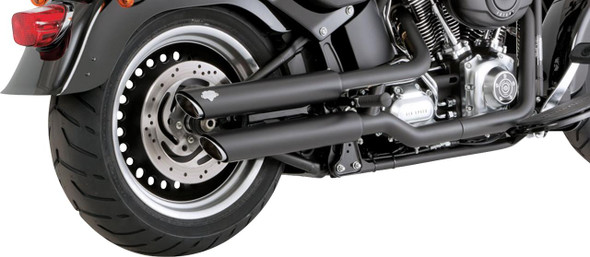  VANCE & HINES 3" Twin Slash Slip-On Mufflers - Black 46343 
