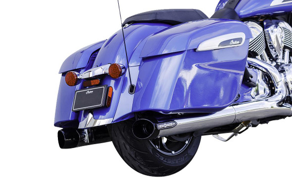 S&S CYCLE 4" Broadhead Slip-On Mufflers - Slash Cut - Chrome 550-1076 