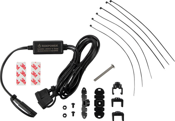  RIDEPOWER SAE to Two USB Port Cable - Dual Port Charging - Split Cable - 65" RPSAE2USB65 