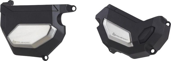  POLISPORT Clutch/Alternator Cover Kit - Black - Yamaha 91109 