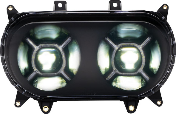  CUSTOM DYNAMICS LED Headlight - Black - Road Glide CD-RG-H-B 