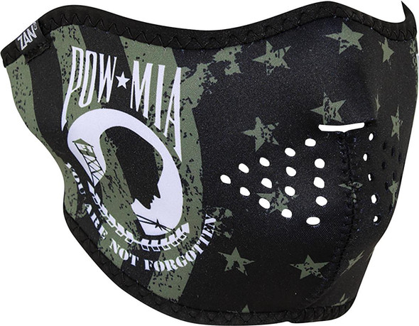  ZAN HEADGEAR Neoprene Half Mask - POW MIA Flag WNFM612H 