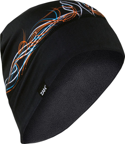  ZAN HEADGEAR SportFlex Fleece Beanie - Pinstripe Flame WHLF426 