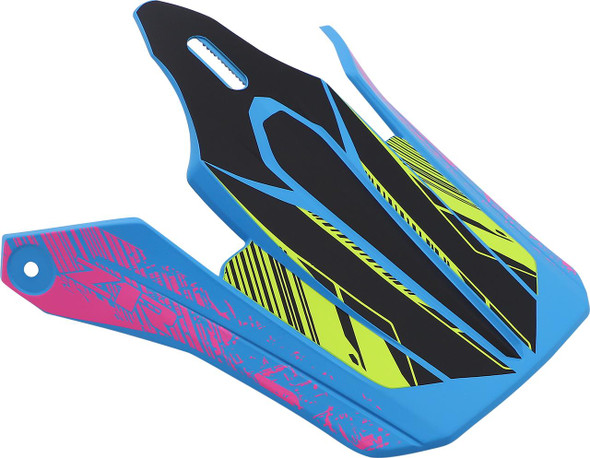  Z1R Youth F.I. Visor Kit - Fractal - Matte Blue/Hi-Viz 0132-1582 