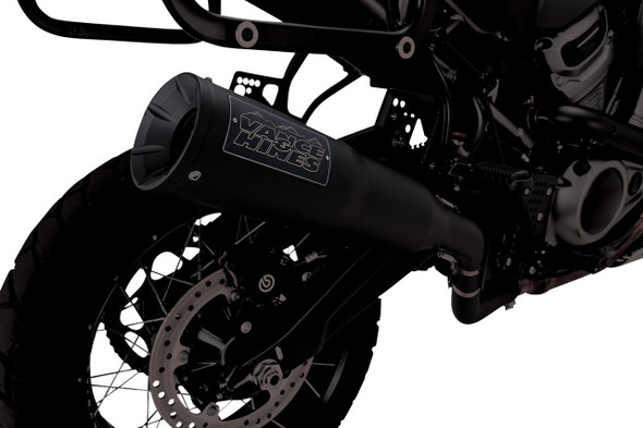  VANCE & HINES Adventure Hi-Output 450 Slip-On Muffler - Black - Stainless Steel 46533 