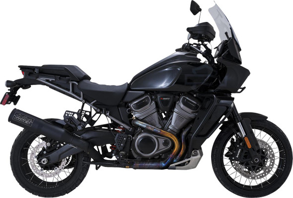  VANCE & HINES Adventure Hi-Output 450 Slip-On Muffler - Black - Stainless Steel 46533 