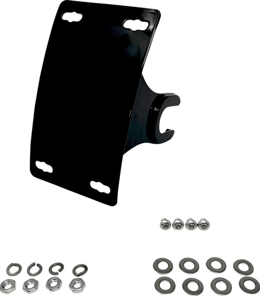  DK CUSTOM PRODUCTS License Plate Bracket - Black DK-M8LP-AX-CRV 