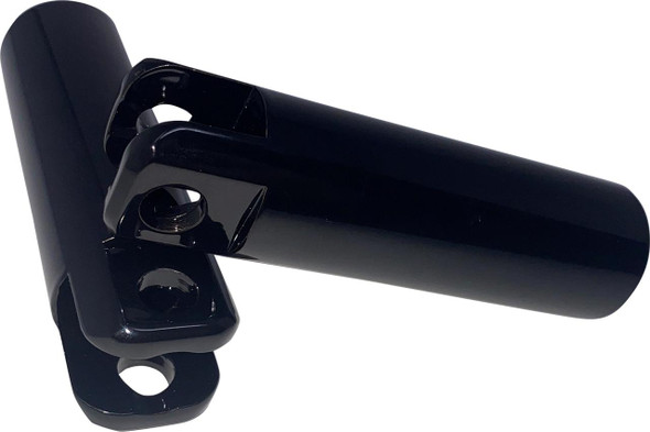  DK CUSTOM PRODUCTS Passenger Footpeg Support Kit - Black - FL DK-M8-PP-MNT 