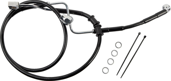  DRAG SPECIALTIES Brake Line - Rear - Master Cylinder to ABS - Black 618602-BLK 