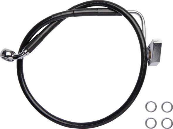  DRAG SPECIALTIES Brake Line - Rear - ABS - Black 6172101-BLK 
