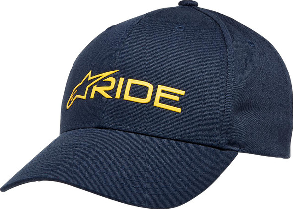  ALPINESTARS Ride 3.0 Hat - Navy/Gold - One Size 1232-81030-7059 