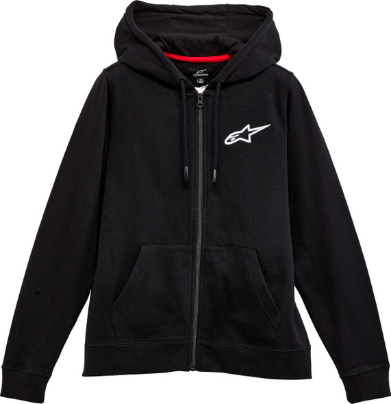  ALPINESTARS Women's Ageless Zip Hoodie - Black/White - Medium 1232518001020M 
