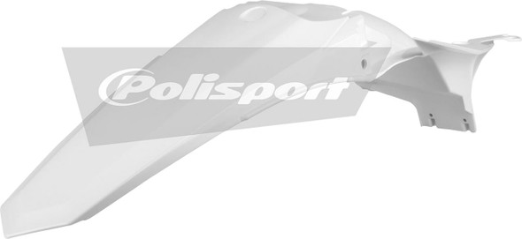  POLISPORT Fender - Rear - White - YZ 250F/450F 8579600002 
