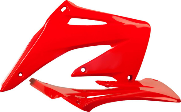  POLISPORT Radiator Cover E- '04 OEM Red - CRF 450R 8429000011 