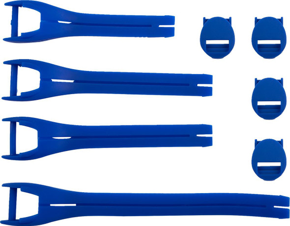  MOOSE RACING Qualifier Boot Strap Kit - Blue - Size 10-15 3430-1020 