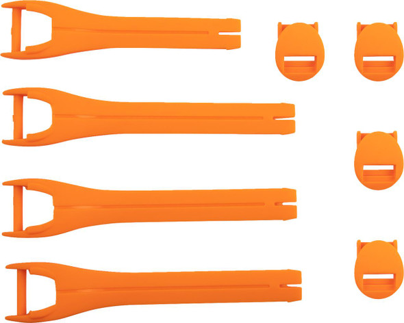  MOOSE RACING Qualifier Boot Strap Kit - Orange - Size 7-9 3430-1014 