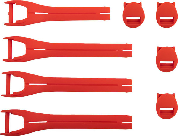  MOOSE RACING Qualifier Boot Strap Kit - Red - Size 7-9 3430-1013 