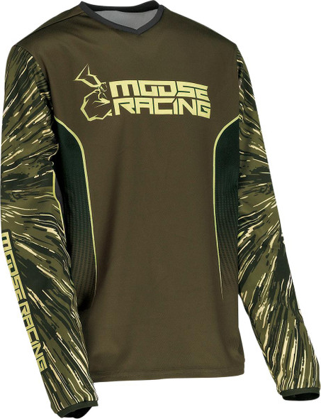  MOOSE RACING Youth Agroid Jersey - Olive/Tan - Small 2912-2277 
