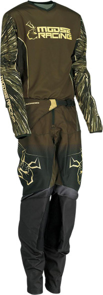  MOOSE RACING Youth Agroid Pants - Olive/Tan - US 18 2903-2285 
