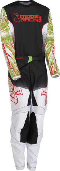  MOOSE RACING Youth Agroid Pants - Green/Red/Black - US 26 2903-2277 