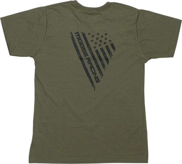  MOOSE RACING Youth Salute T-Shirt - Olive - Small 3032-3694 