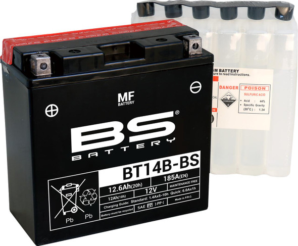  BS BATTERY Battery - BT14B-BS (YT) 300629 