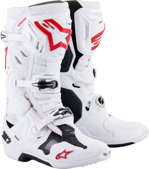  ALPINESTARS Tech 10 Supervented Boots - White/Red - US 12 2010520-2230-12 