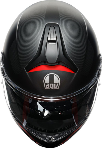  AGV Tourmodular Helmet - Frequency - Matte Gunmetal/Red - Small 211251F2OY00510 