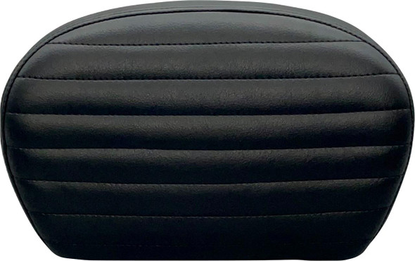 LE PERA Le Pera Large Pleated Dull Black Sissy Bar Pad for 2008-2022 Harley Touring Models L-SBP01PT-DULL 