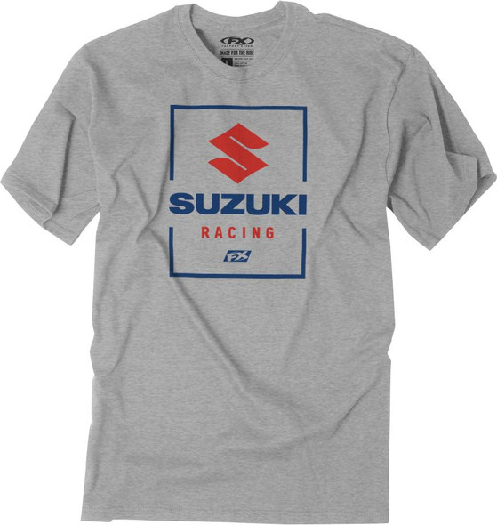  FACTORY EFFEX Suzuki Victory T-Shirt - Heather Gray - 2XL 26-87408 