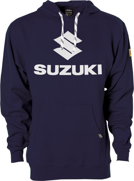  FACTORY EFFEX Suzuki Vertical Pullover Hoodie - Navy - Medium 26-88402 
