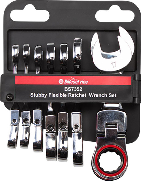  BIKESERVICE Flex-Head Wrench - 8-piece BS7352 