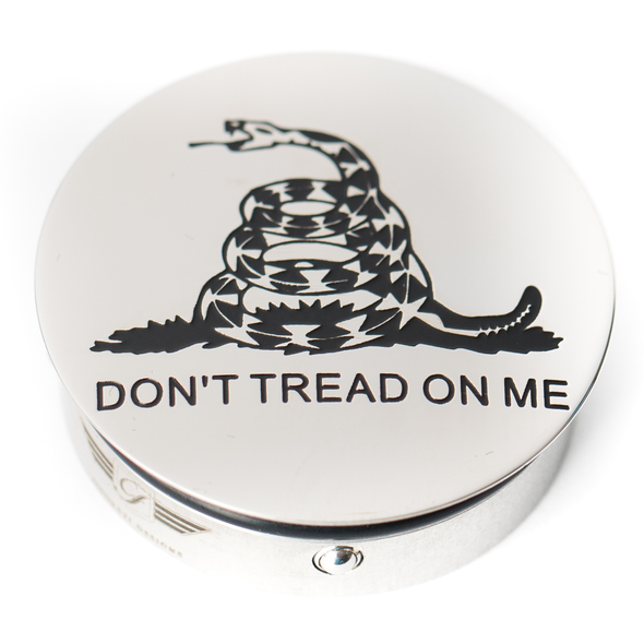 FIGURATI DESIGNS Swing Arm Covers - Don't Tread On Me - Custom FD40-DTOM-SS