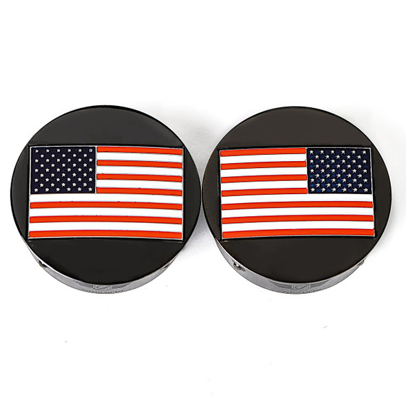  FIGURATI DESIGNS Swing Arm Covers - American Flag - Custom - Reversed - Black FD21R-AF-BK 