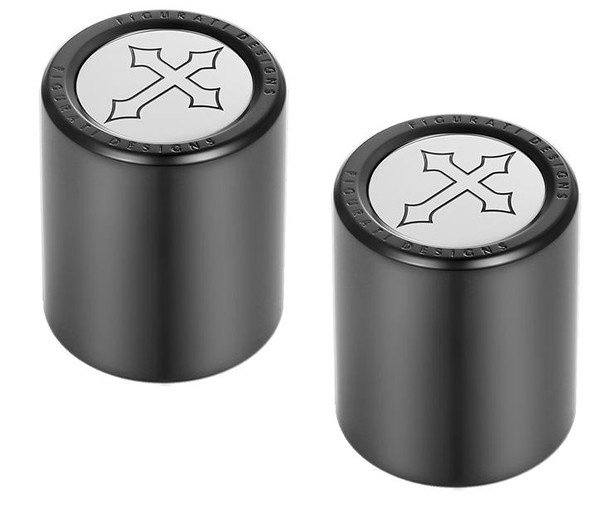  FIGURATI DESIGNS Docking Hardware Covers - Cross Black FD41-DC-2730-BK 