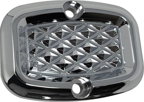  COVINGTONS Rear Master Cylinder Cover - Diamondback - Chrome C3057-C 