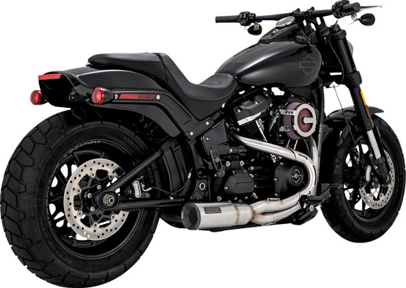  VANCE & HINES 2-into-1 Hi-Output Short Exhaust System - Stainless Steel - Brushed 27331 
