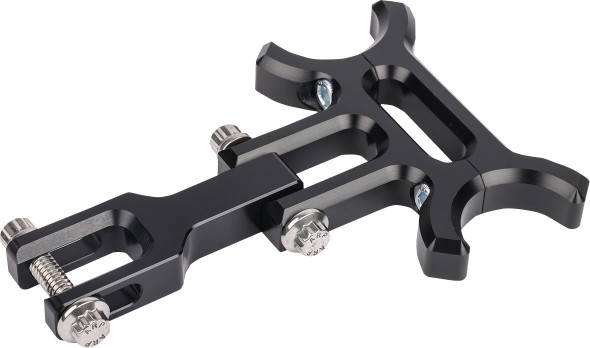  THRASHIN SUPPLY CO. Holeshot riser gauge relocation mounting bracket - Black TSC-2215 