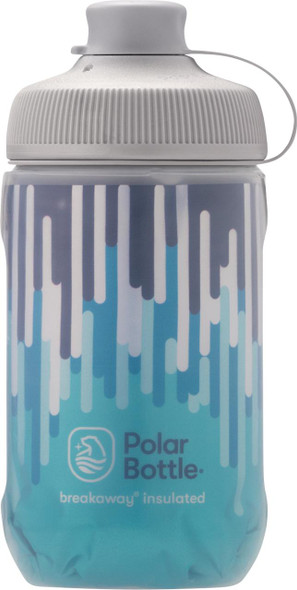  POLAR BOTTLE Breakaway Muck Insulated Bottle- Zipper - Slate Blue/Turquoise - 12 oz. INB12OZ08MG 