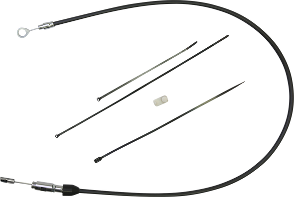 DRAG SPECIALTIES Quick Connect Clutch Cable - Upper - 45" - Black/Chrome 4323411HE DRAG SPECIALTIES Quick Connect Clutch Cable - Upper - 45" - Black/Chrome 4323411HE